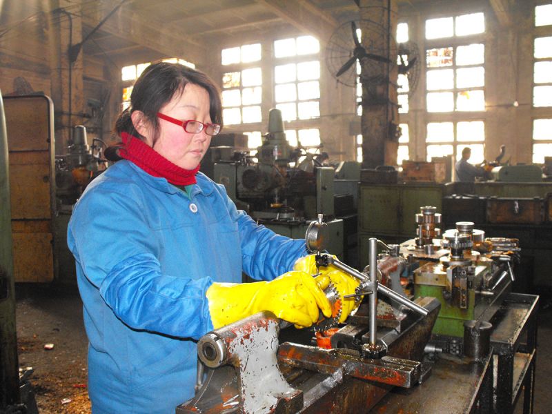 检验现场 工序检验齿圈跳动